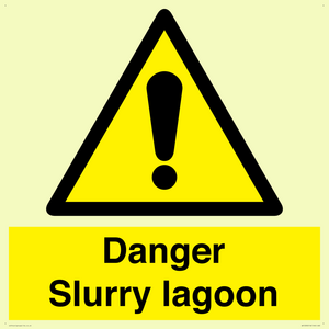 Danger Slurry lagoon